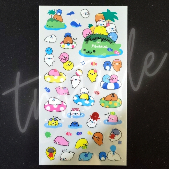 ⭐️3/$20⭐️ Adorable Mamegoma Transparent Sticker Sheets - Picture 6 of 7